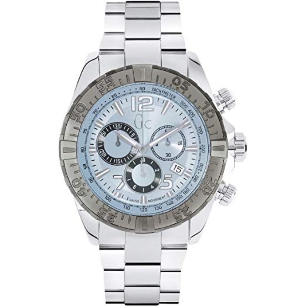Guess GC Sport Racer Chronograph Blue Dial Steel